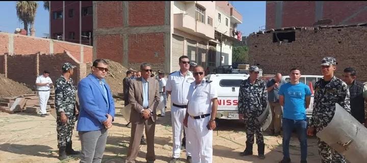 حملة مكبرة لإزالة التعديات المخلفات بمدينة شبين القناطر