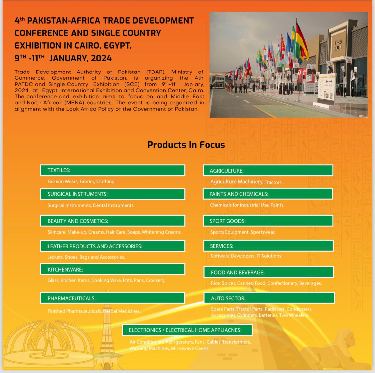 الحكومة الباكستانية تنظم المؤتمر الرابع لتنمية التجارة الباكستانية الأفريقية بالقاهرة