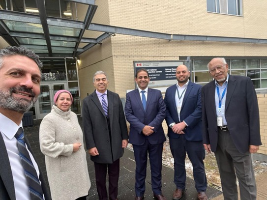 رئيس قطاع الشئون الثقافية والبعثات يزور المجلس القومي للبحوث في كندا ويلتقي بمجموعة من الباحثين المصريين