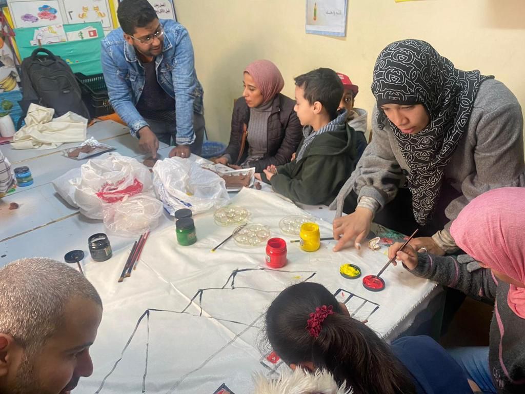 مكتب تعزيز الهوية التراثية وطب أسنان جامعة القاهرة فى زيارة لمدرسة التربية الفكرية لذوى الهمم