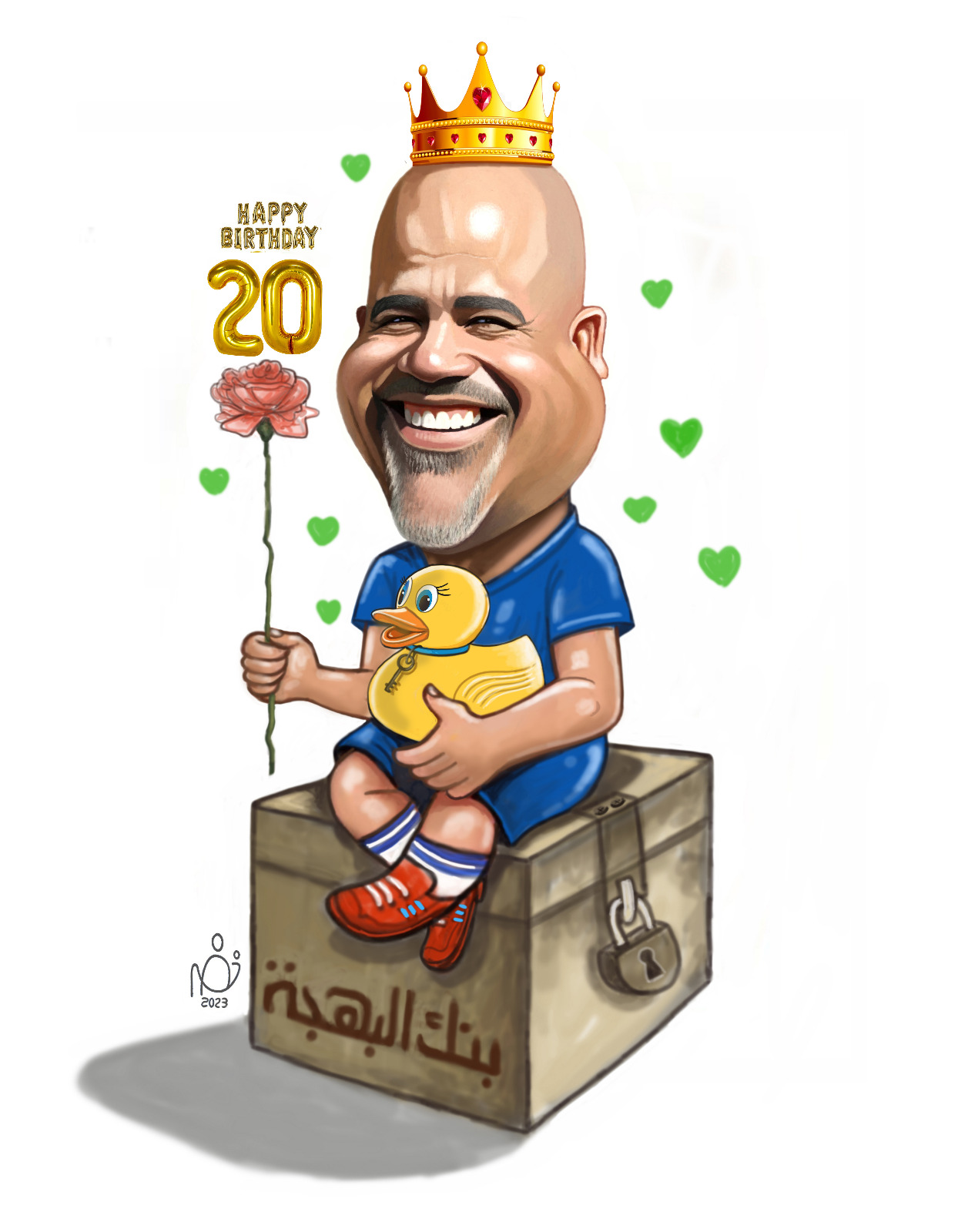 الكاريكاتير يحتفى بالفنان سمير عبد الغني بالبيت الروسى