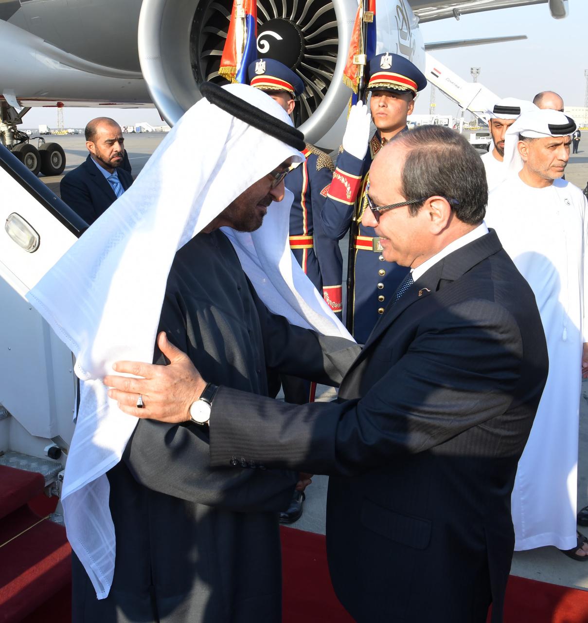 الرئيس السيسي يستقبل الشيخ محمد بن زايد رئيس دولة الإمارات