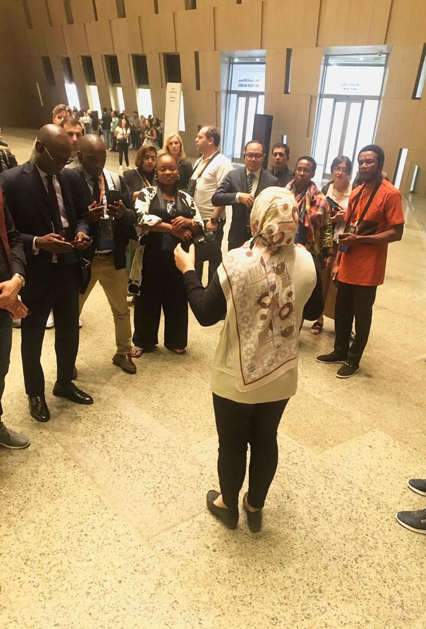 وفد اليونسكو يزور المتحف المصري الكبير