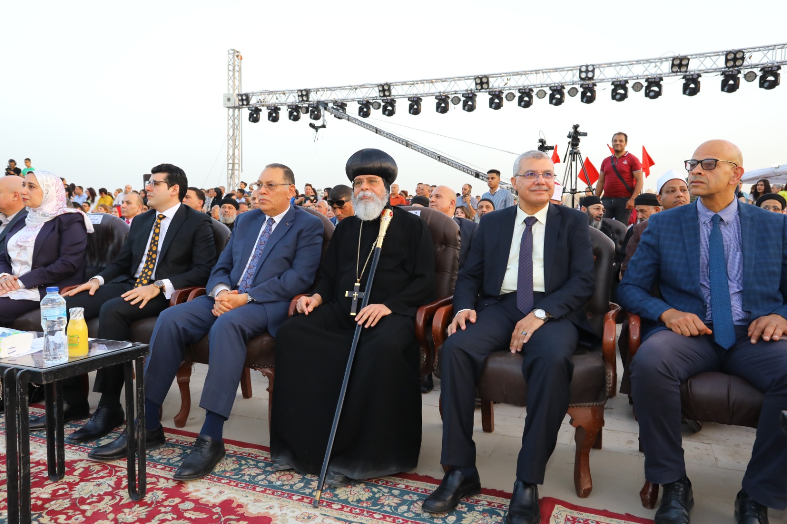 رئيس جامعة الزقازيق يشهد احتفالية ذكرى دخول العائلة المقدسة منطقة آثار تل بسطة