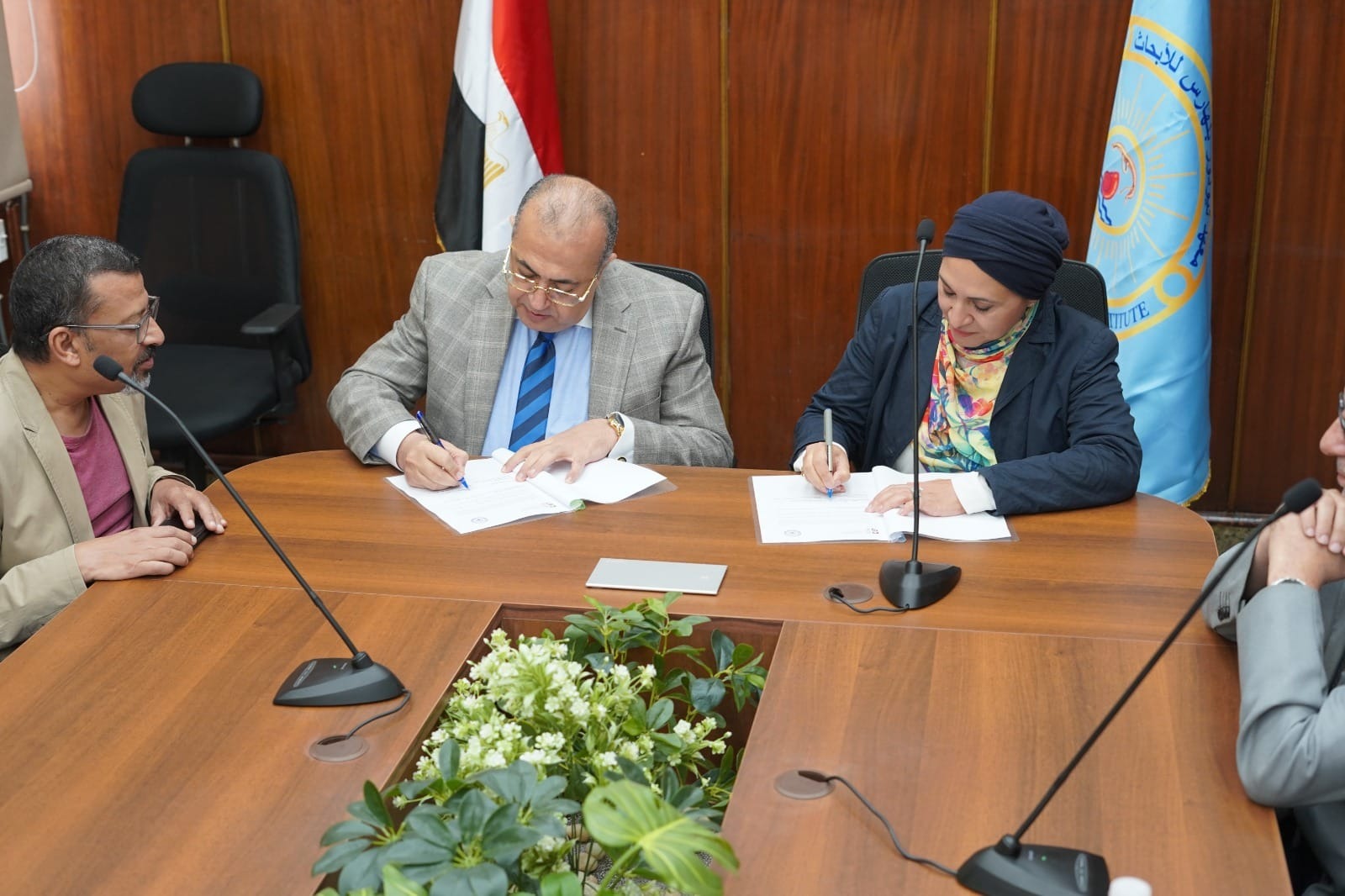 معهد تيودور بلهارس يوقع مذكرة تفاهم مع جامعة ساكسوني مصر للعلوم التطبيقية والتكنولوجية