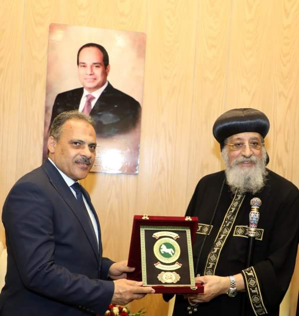 محافظ الشرقية و قداسة البابا تواضروس الثاني يدشنا كنيسة القديسة الشهيدة رفقه وأولادها الخمسة بمدينة الصالحية الجديدة