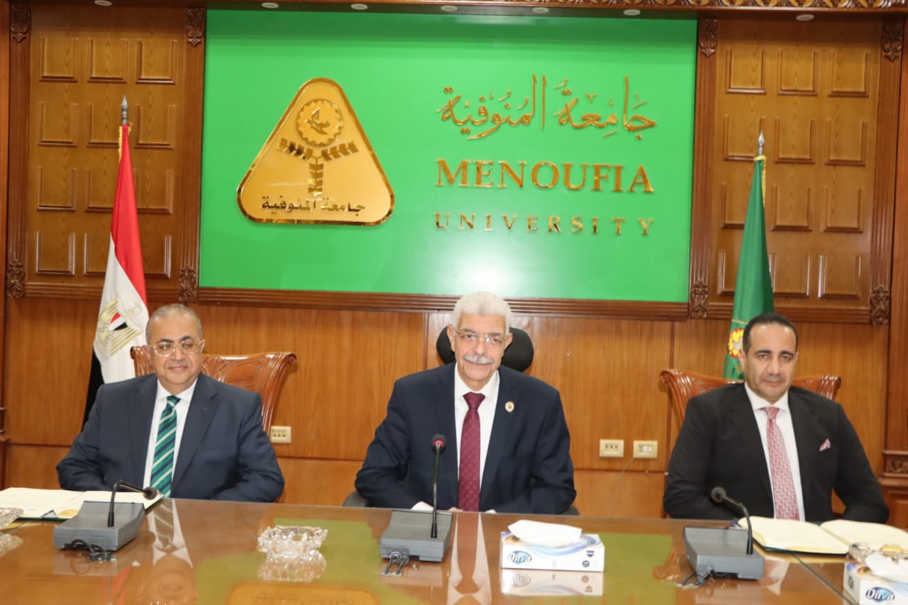 توقيع بروتوكول تعاون بين معهد الكبد القومى بجامعة المنوفية ومعهد تيودور بلهارس