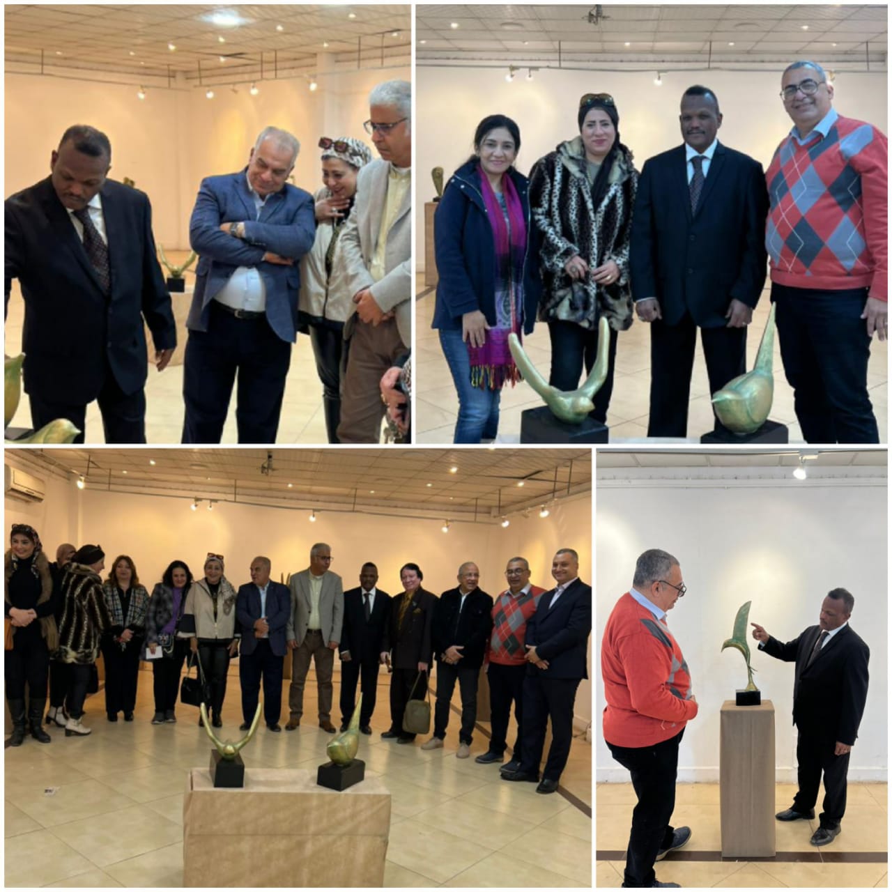 افتتاح معرض “الطيور بين الطبيعة والتجريد” للدكتور محمود نخيلي