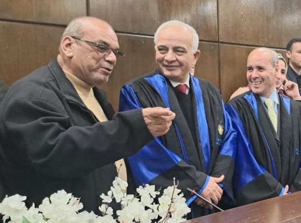 وزير التعليم السابق يناقش رسالة دكتوراه للمهندس ” عبد العزيز إبراهيم” فى الفلسفة في الفنون التطبيق بجامعة حلوان