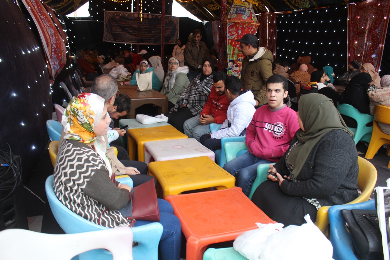 رئيس جامعة المنصورة يشارك الطلاب ذوي الهمم حفل الإفطار الجماعي