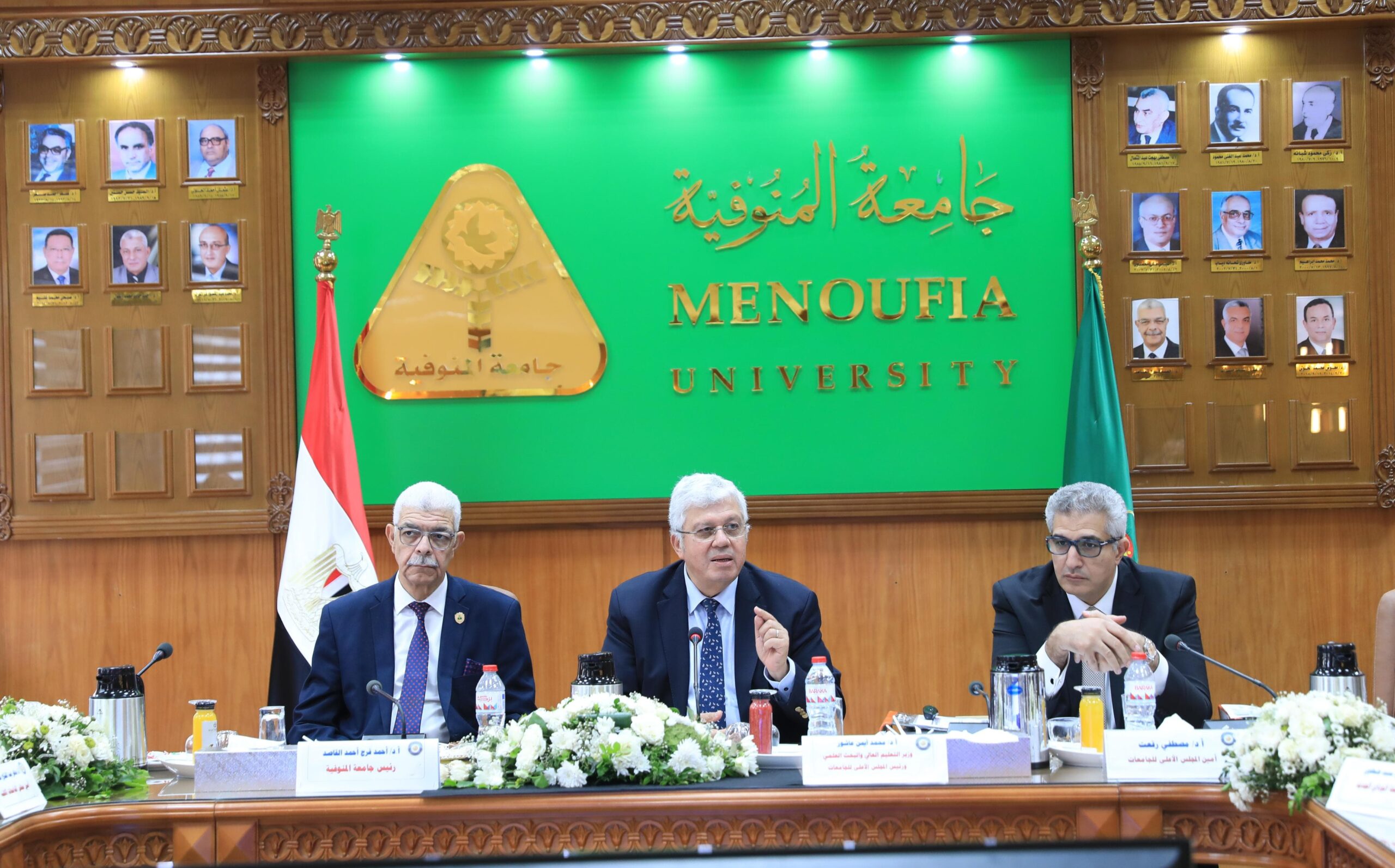 وزير التعليم العالي يترأس اجتماع المجلس الأعلى للجامعات بجامعة المنوفية