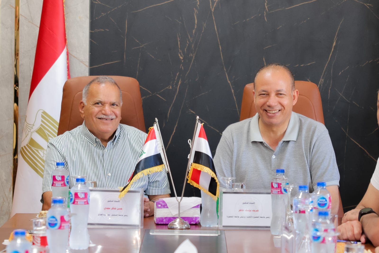 رئيس جامعة المنصورة إنشاء أول مركز دولي للتدريب والإبتكار بالشراكة مع جامعة المستقبل العراقية