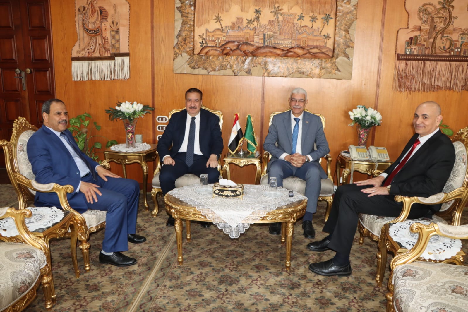 رئيس جامعة المنوفية يستقبل محافظ المنوفية لبحث أوجه التعاون المشترك ومتابعة انتظام العام الدراسي الجديد