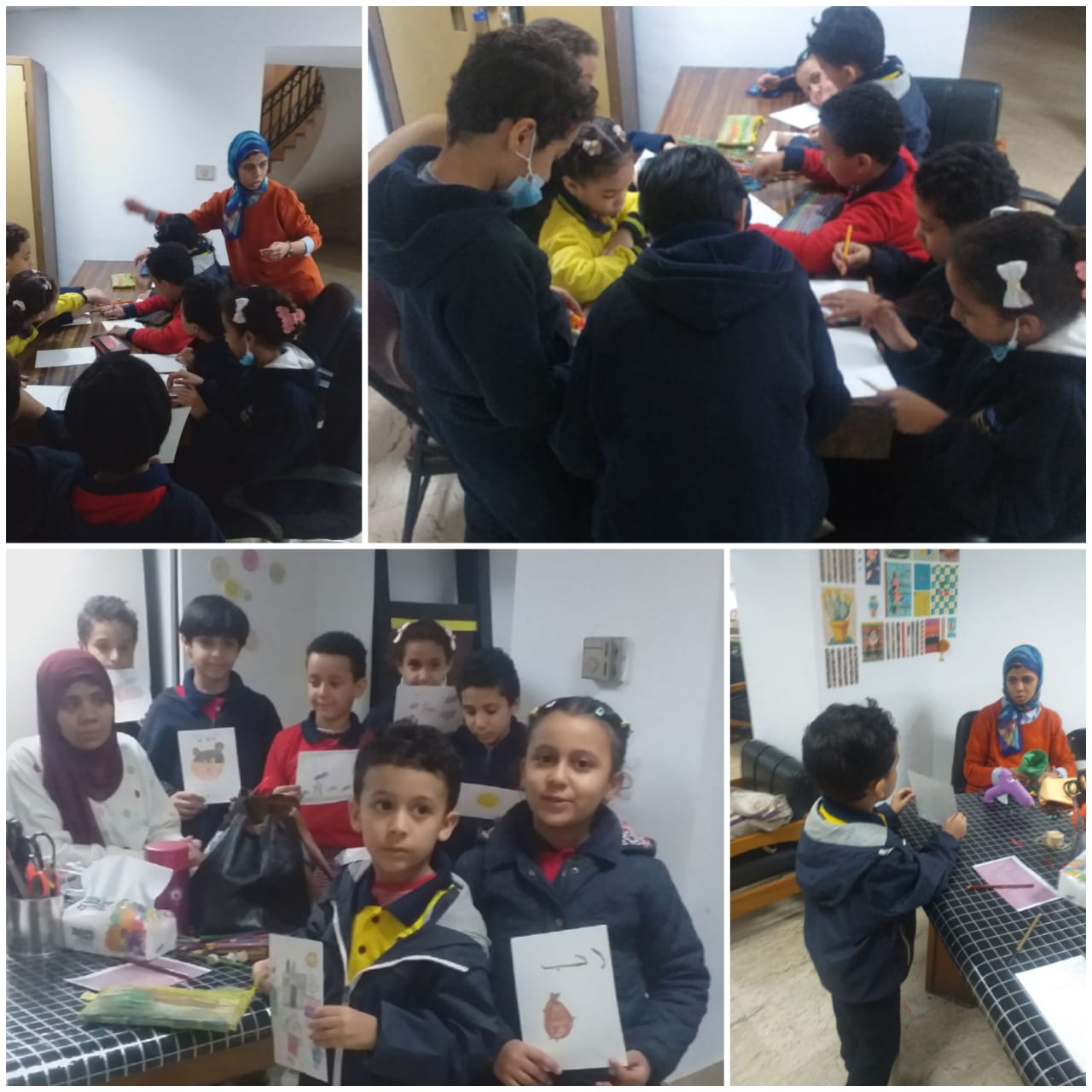 الفنانة” سلمى أبو طالب” تُفعّل خيال طلاب الابتدائية بورشة فنية في مكتبة القاهرة الكبرى