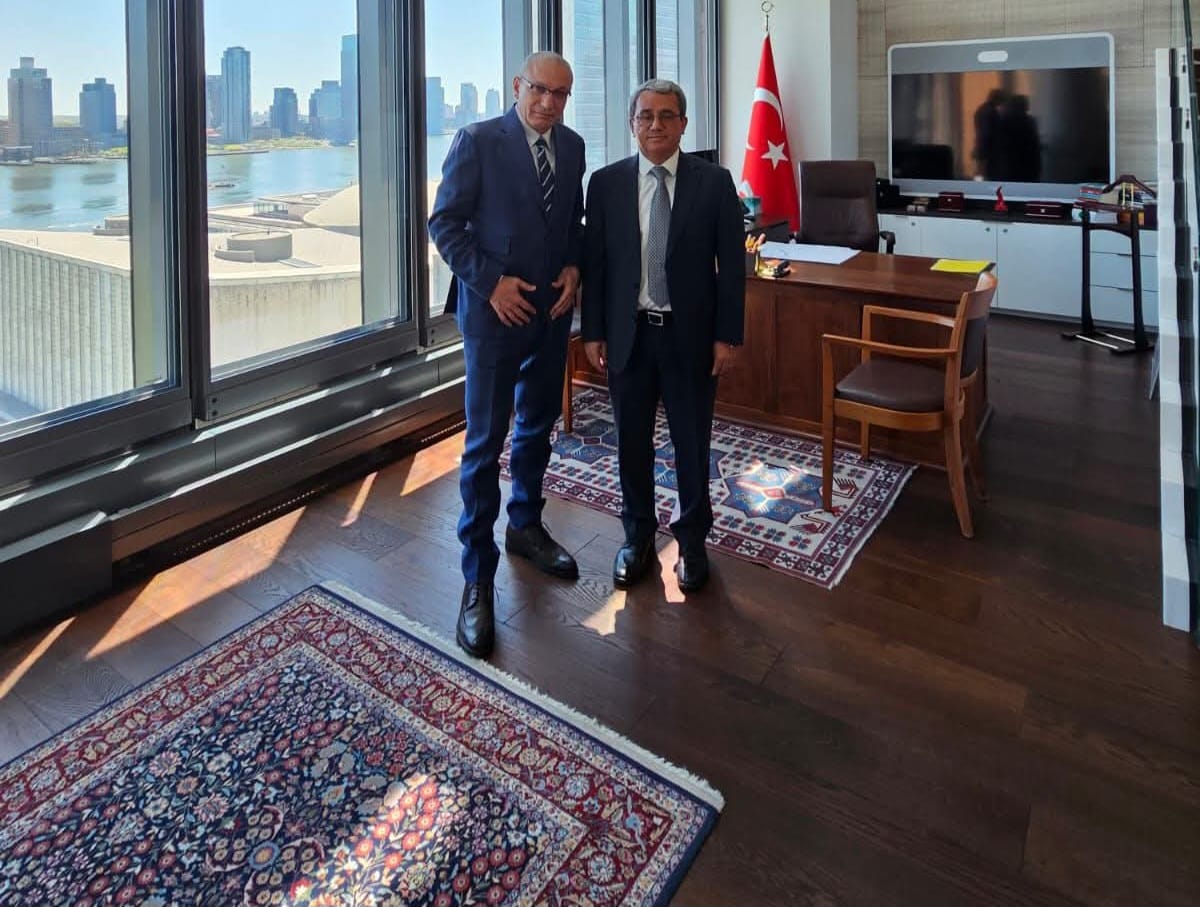 سفير تركيا بالقاهرة يزور الممثل الدائم بالأمم المتحدة في نيويورك لبحث سبل تعزيز التنسيق الدبلوماسي